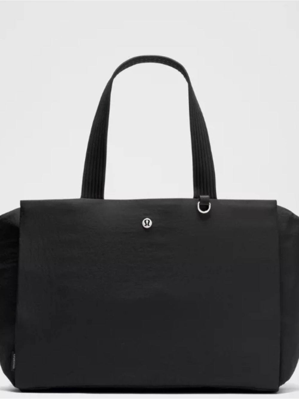 lululemon athletica Black Duffel Tote with Webbed Handles 18 L